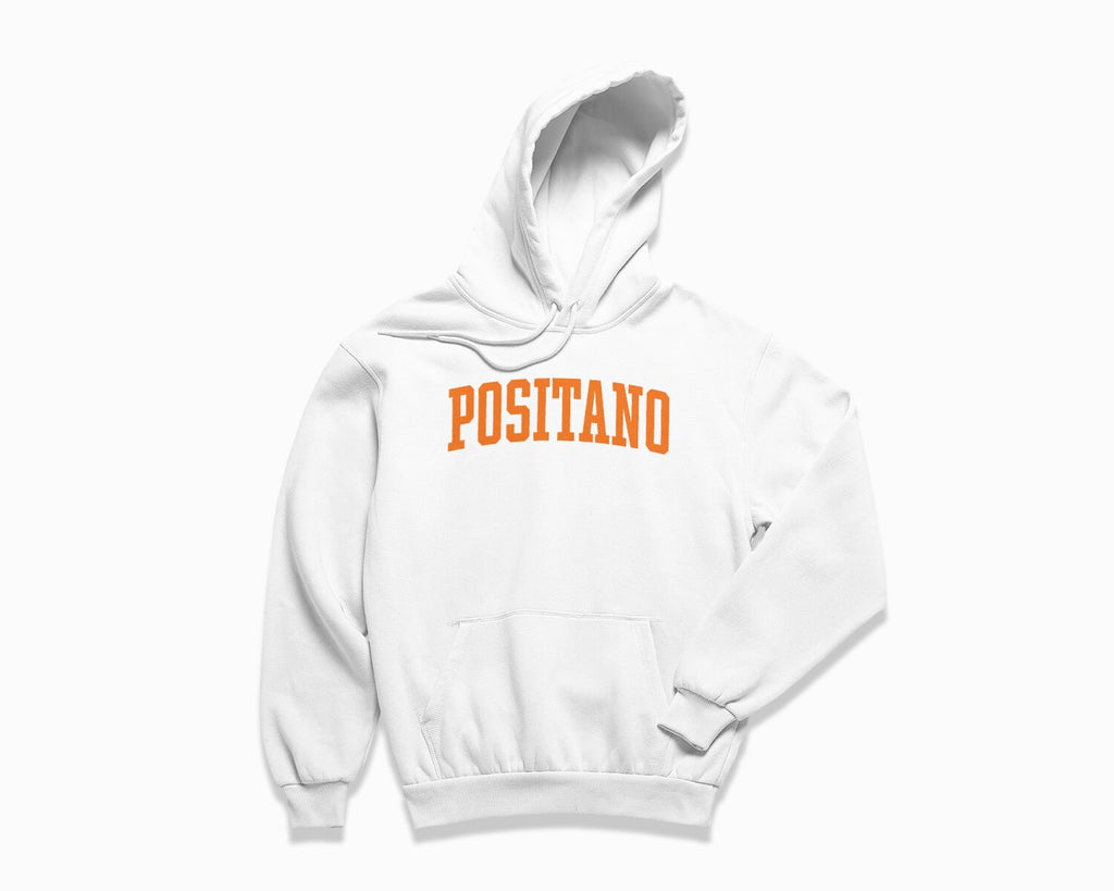 Positano Hoodie - White/Orange