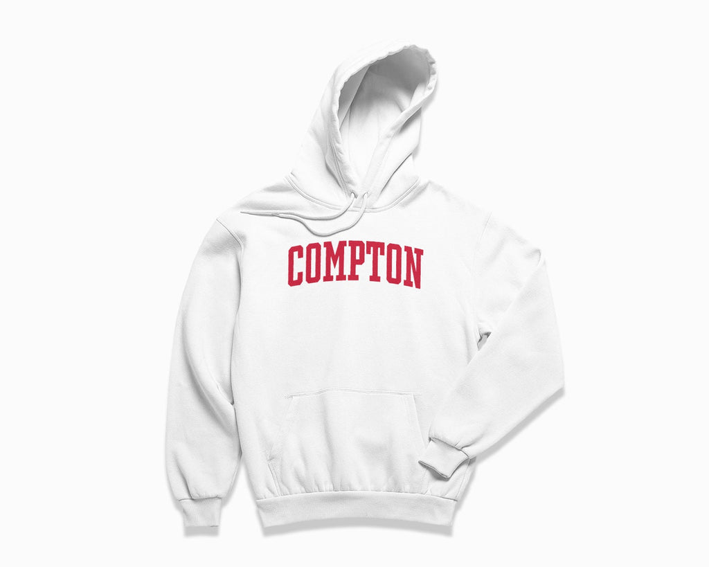 Compton Hoodie - White/Red