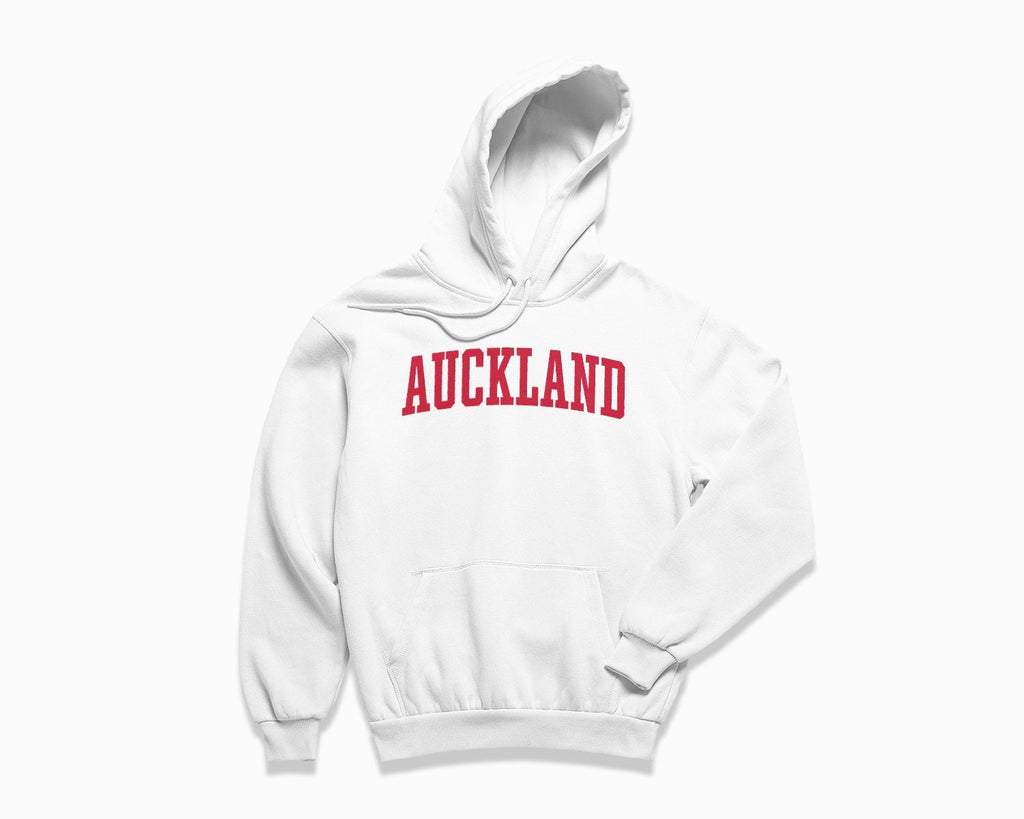 Auckland Hoodie - White/Red