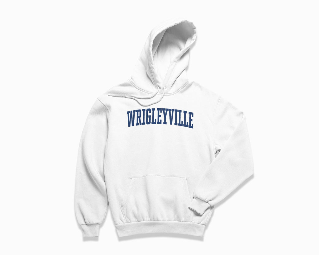Wrigleyville Hoodie - White/Navy Blue