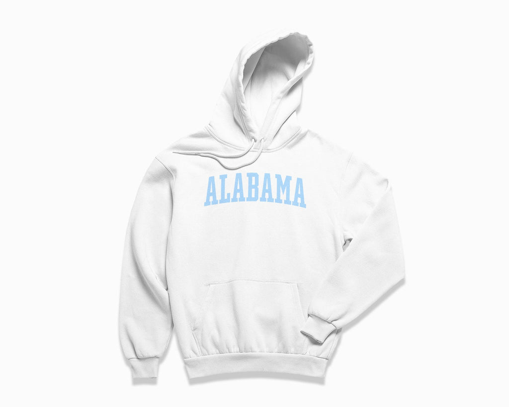 Alabama Hoodie - White/Light Blue