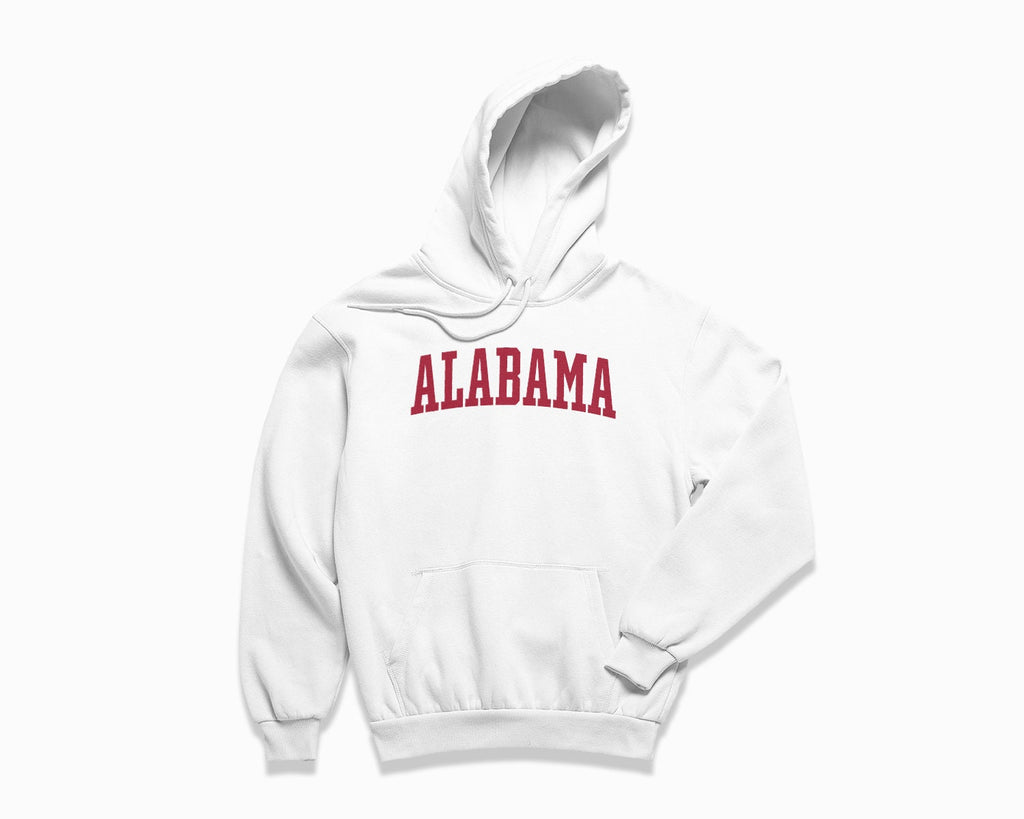 Alabama Hoodie - White/Crimson