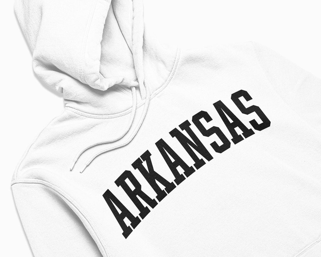 Arkansas Hoodie - White/Black