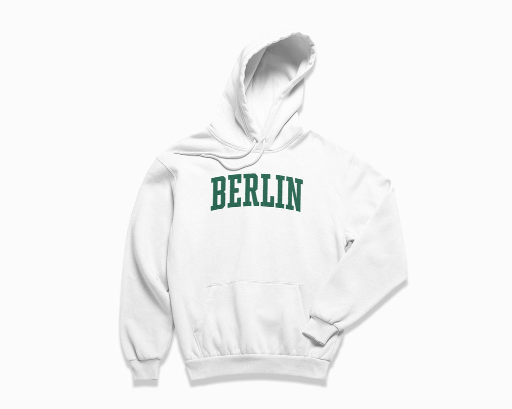 Berlin Hoodie - White/Forest Green