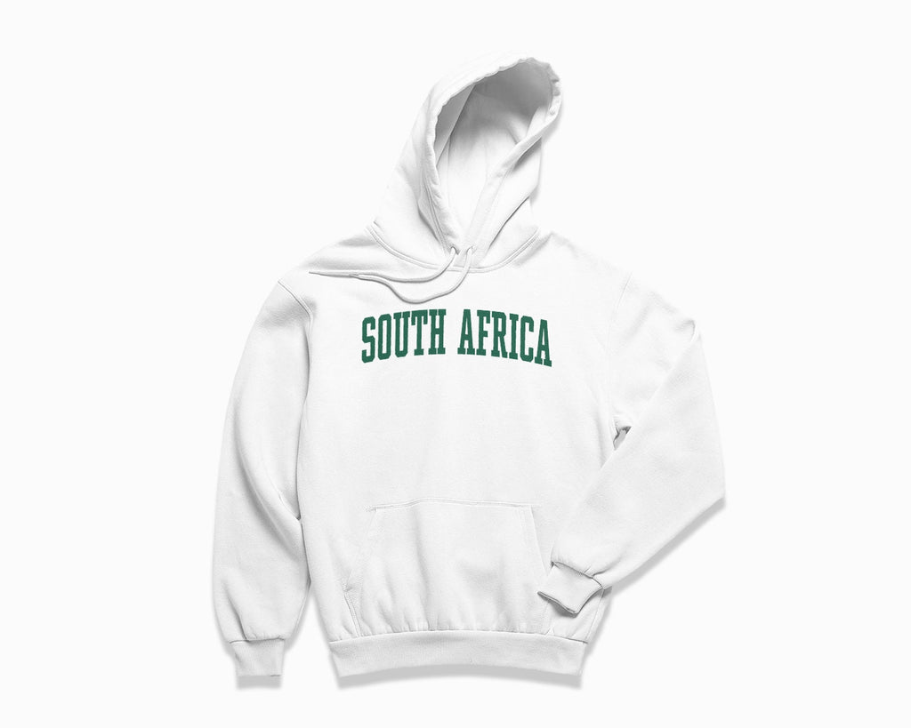 South Africa Hoodie - White/Forest Green