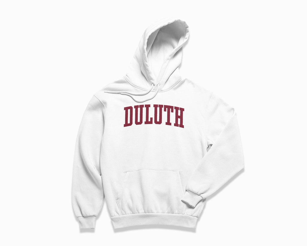 Duluth Hoodie - White/Maroon