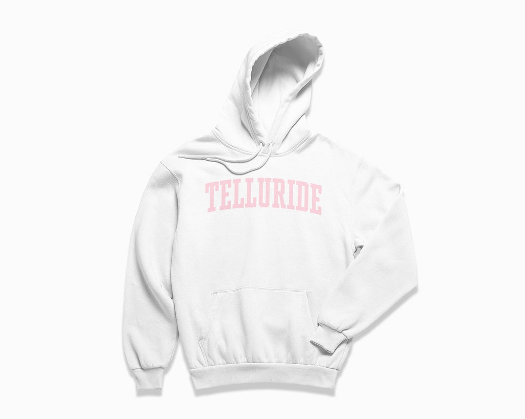 Telluride Hoodie - White/Light Pink