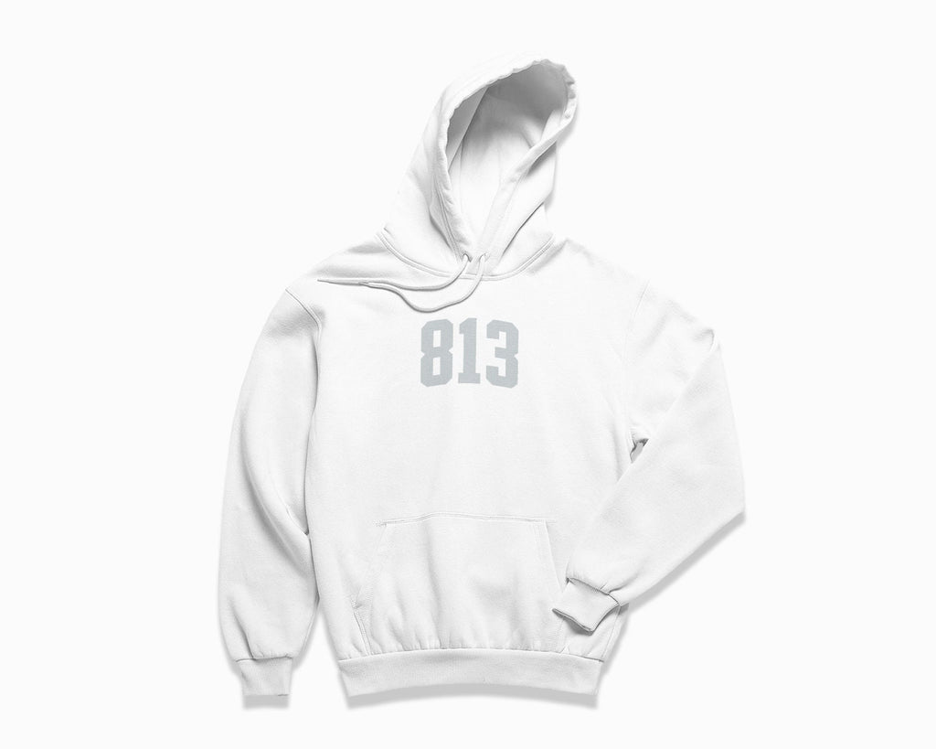 813 (Tampa) Hoodie - White/Grey