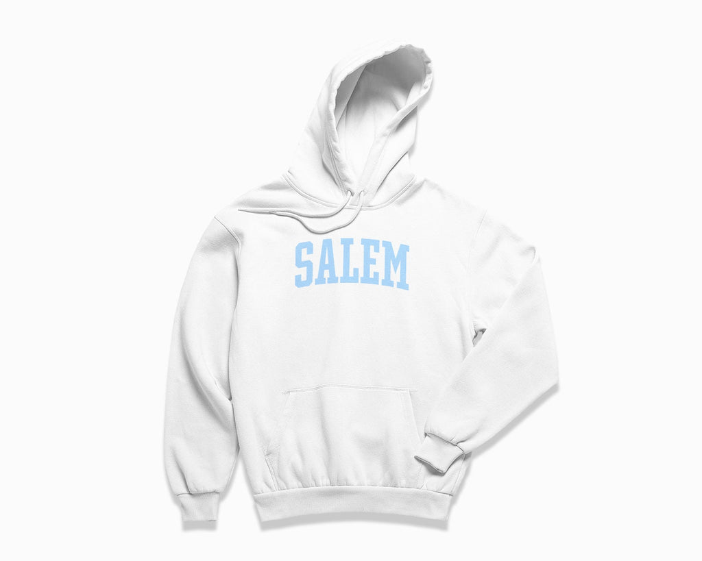 Salem Hoodie - White/Light Blue