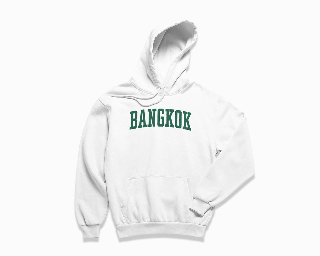 Bangkok Hoodie - White/Forest Green