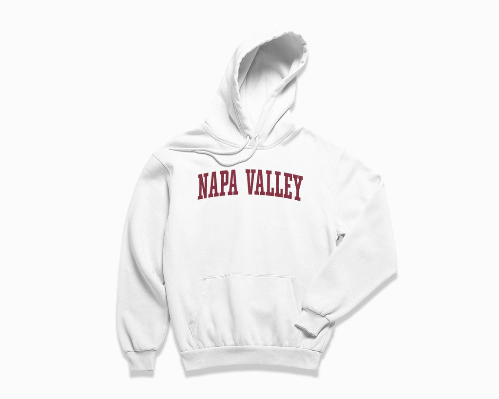 Napa Valley Hoodie - White/Maroon