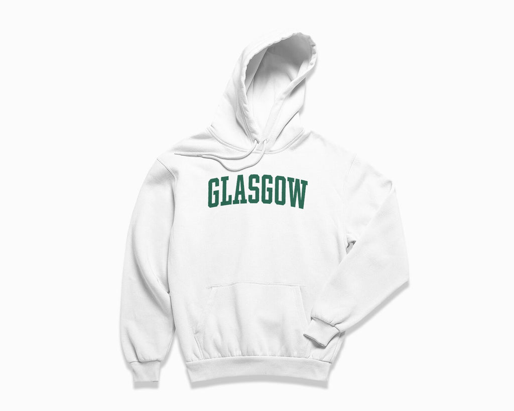 Glasgow Hoodie - White/Forest Green