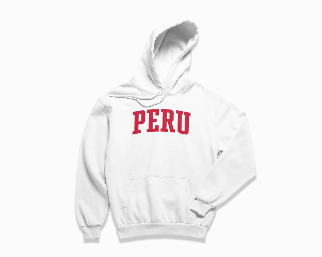 Peru Hoodie - White/Red