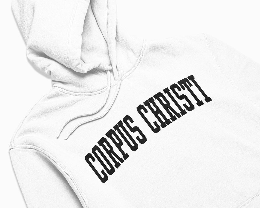 Corpus Christi Hoodie - White/Black