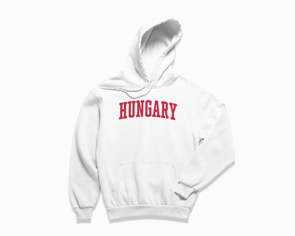 Hungary Hoodie - White/Red