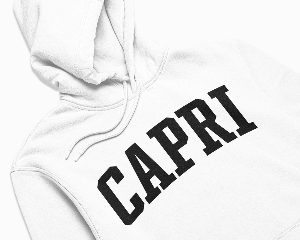 Capri Hoodie - White/Black