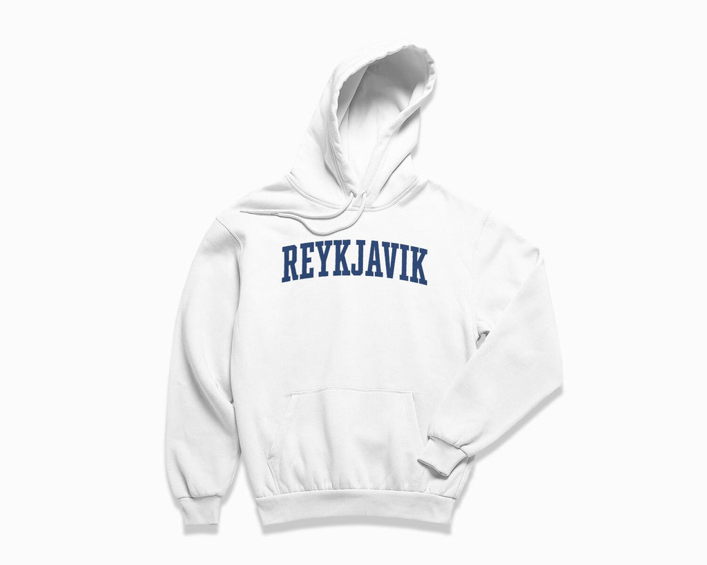 Reykjavik Hoodie - White/Navy Blue