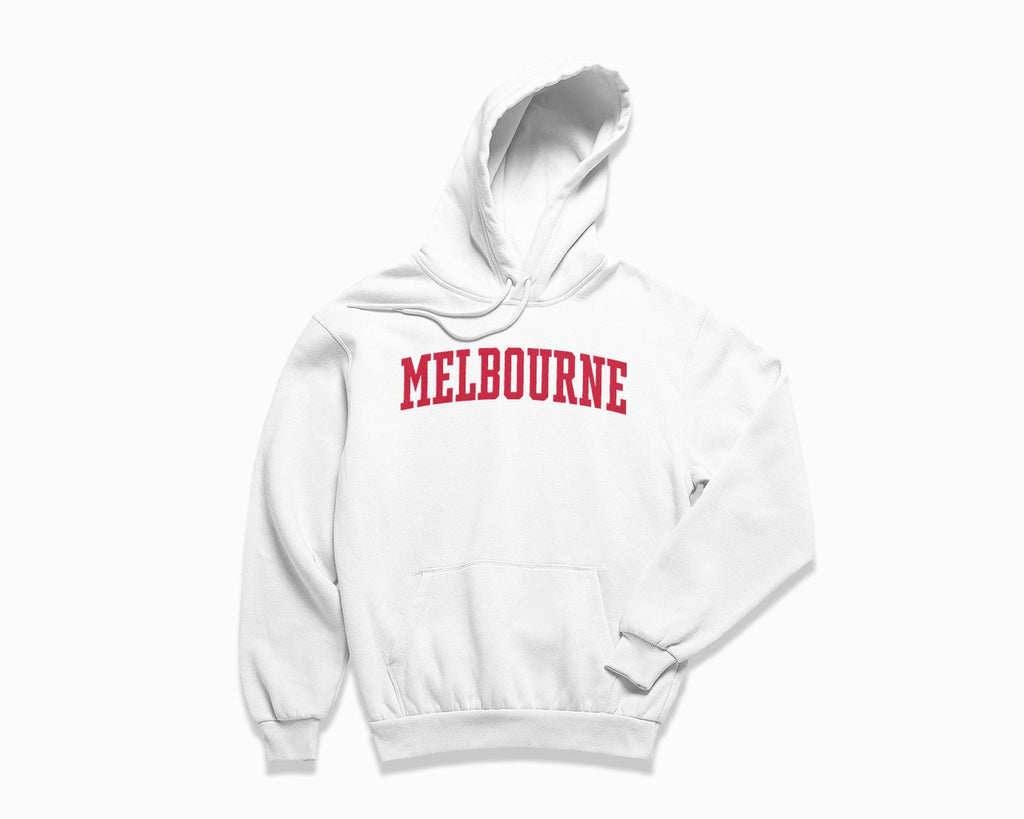 Melbourne Hoodie - White/Red