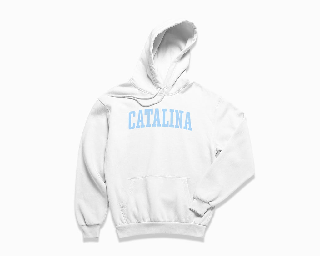 Catalina Hoodie - White/Light Blue