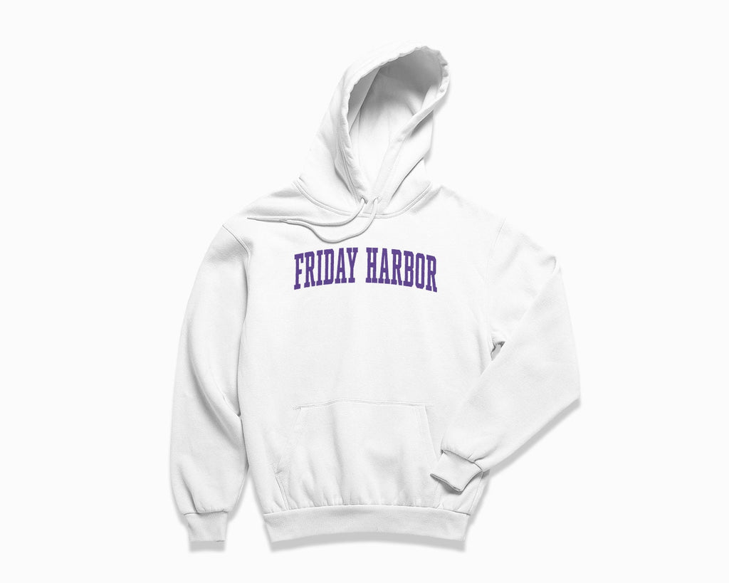 Friday Harbor Hoodie - White/Purple