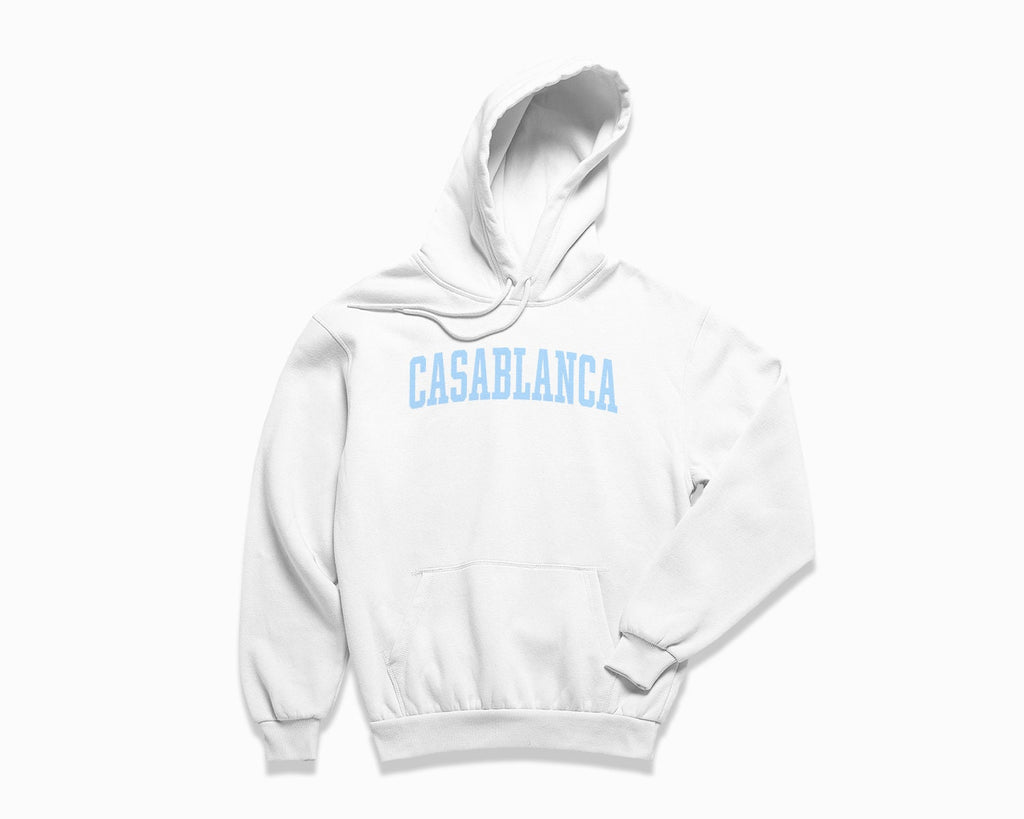 Casablanca Hoodie - White/Light Blue