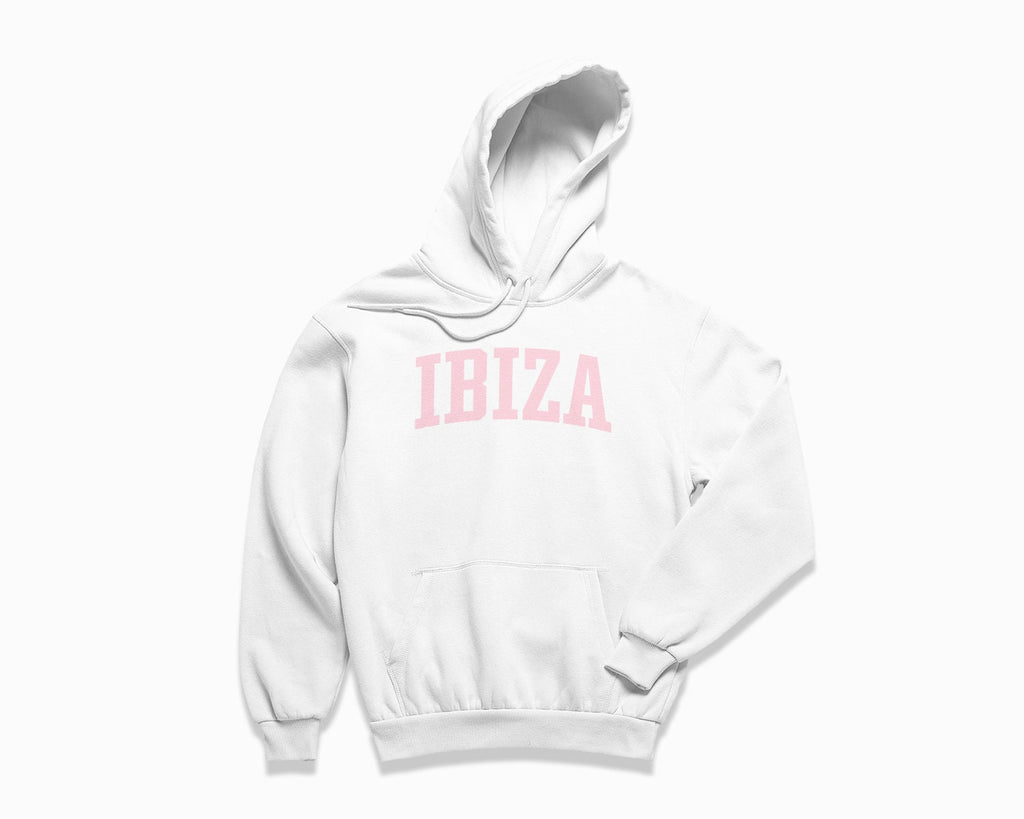 Ibiza Hoodie - White/Light Pink