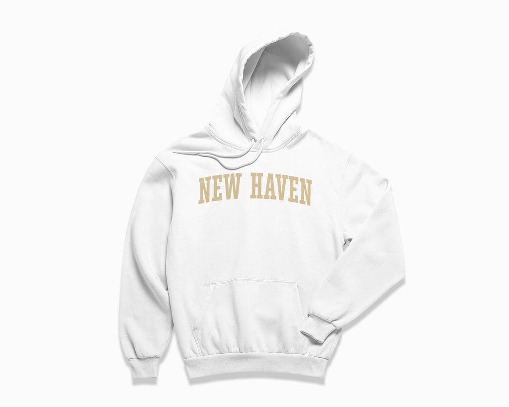 New Haven Hoodie - White/Tan