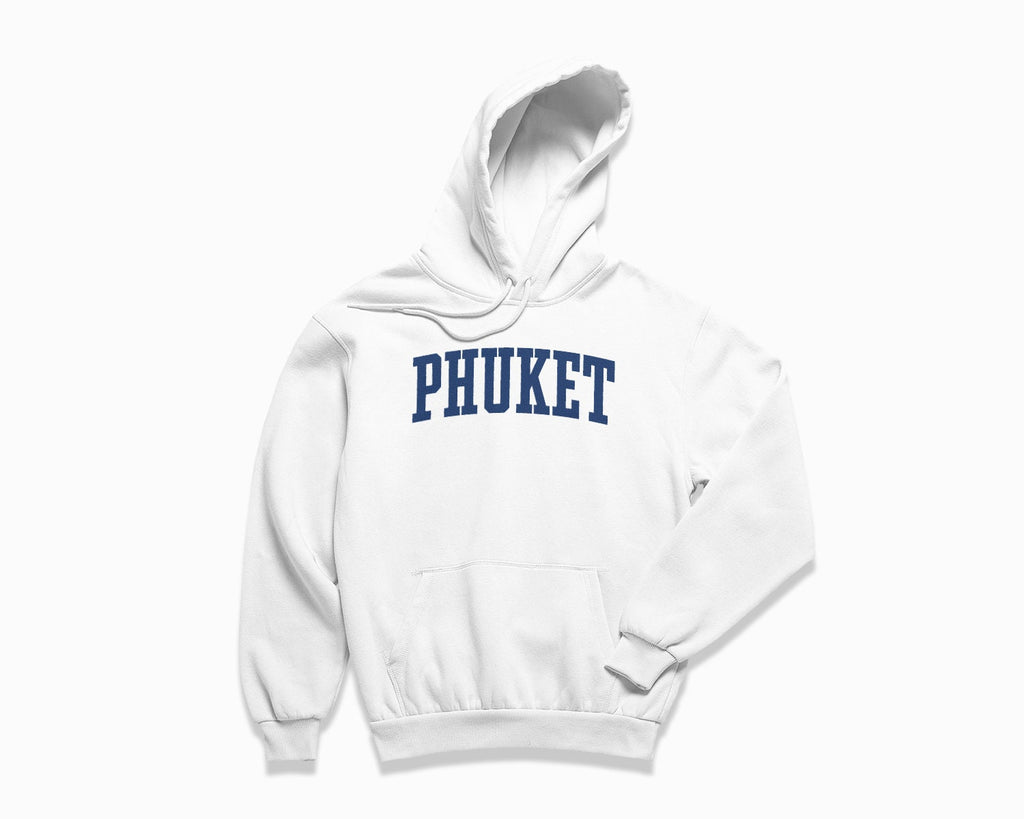 Phuket Hoodie - White/Navy Blue