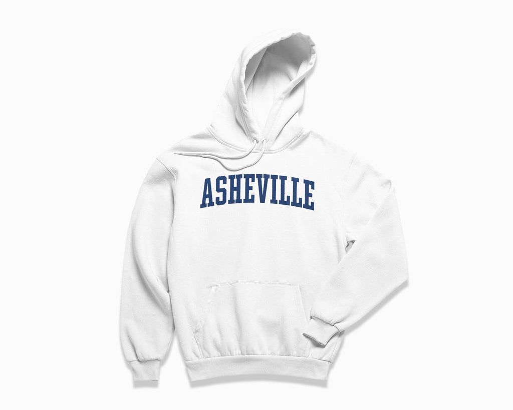 Asheville Hoodie - White/Navy Blue