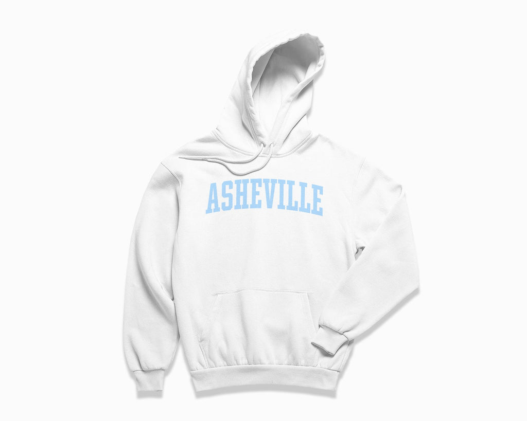 Asheville Hoodie - White/Light Blue