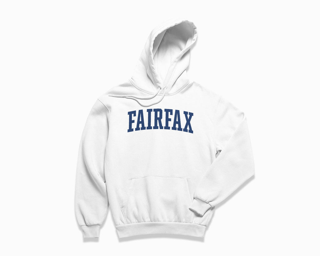 Fairfax Hoodie - White/Navy Blue