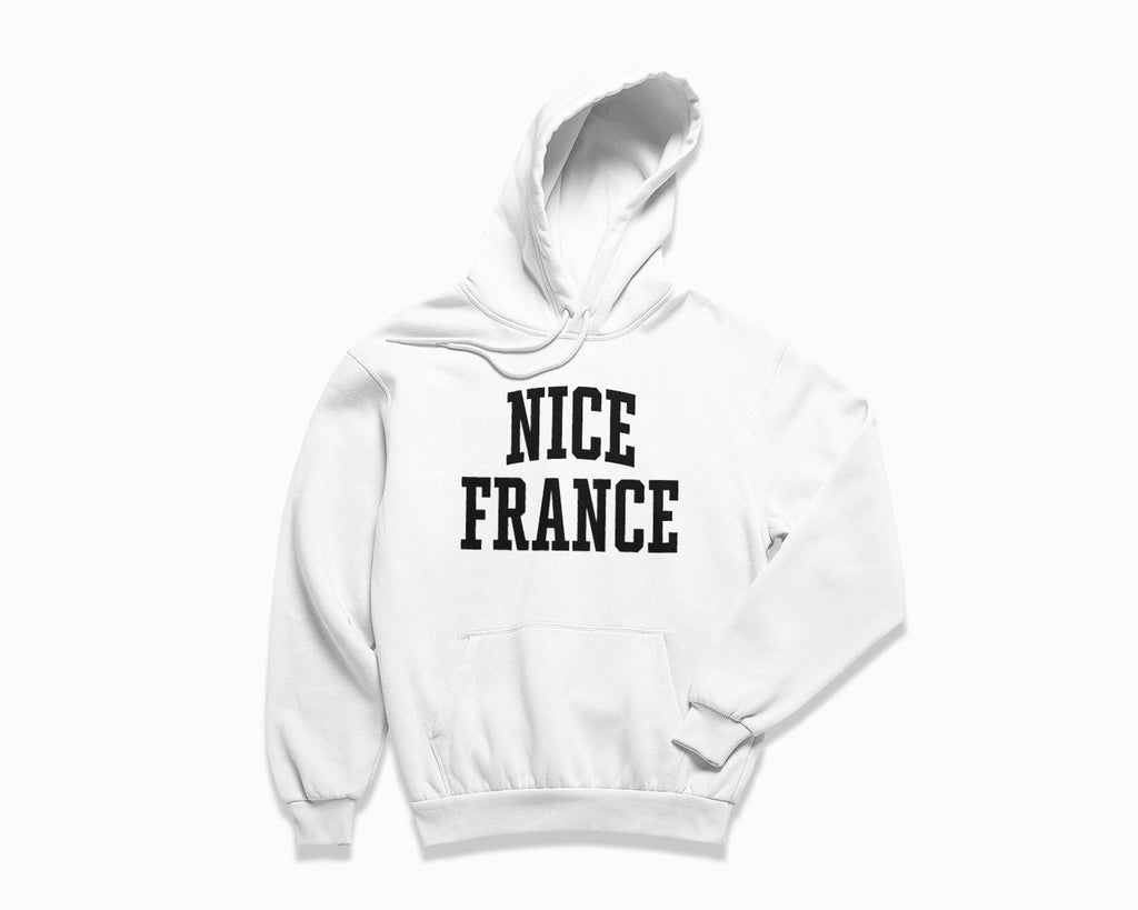 Nice France Hoodie - White/Black