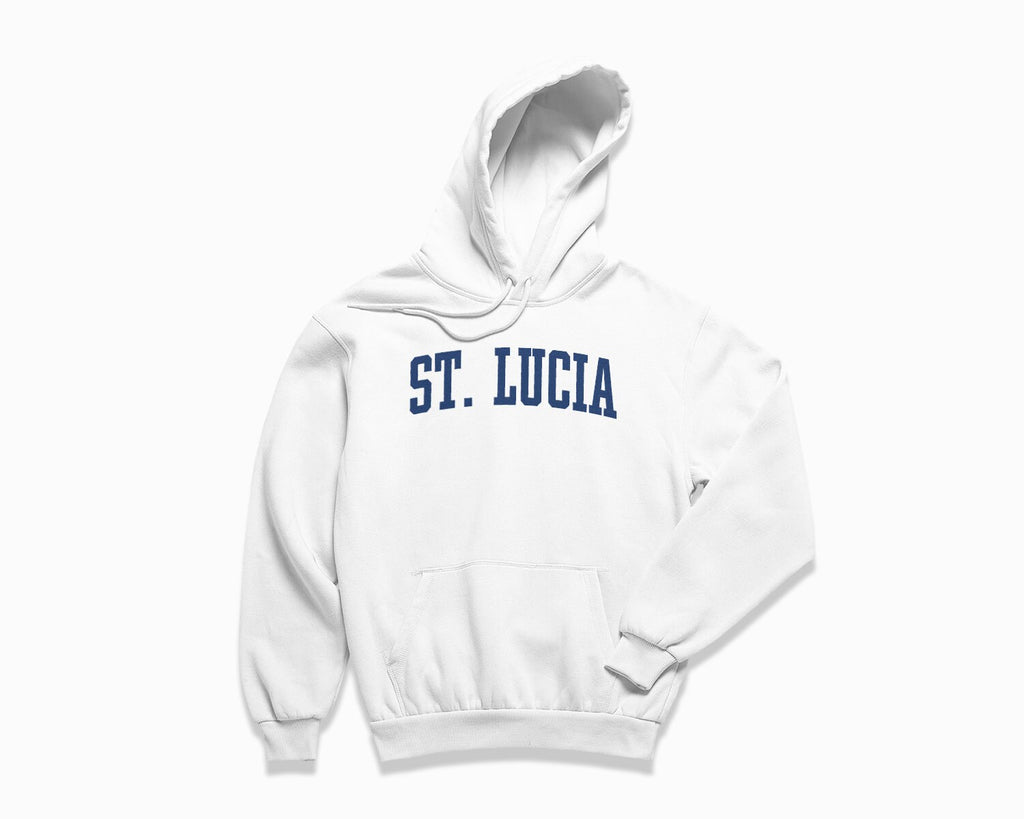 St. Lucia Hoodie - White/Navy Blue