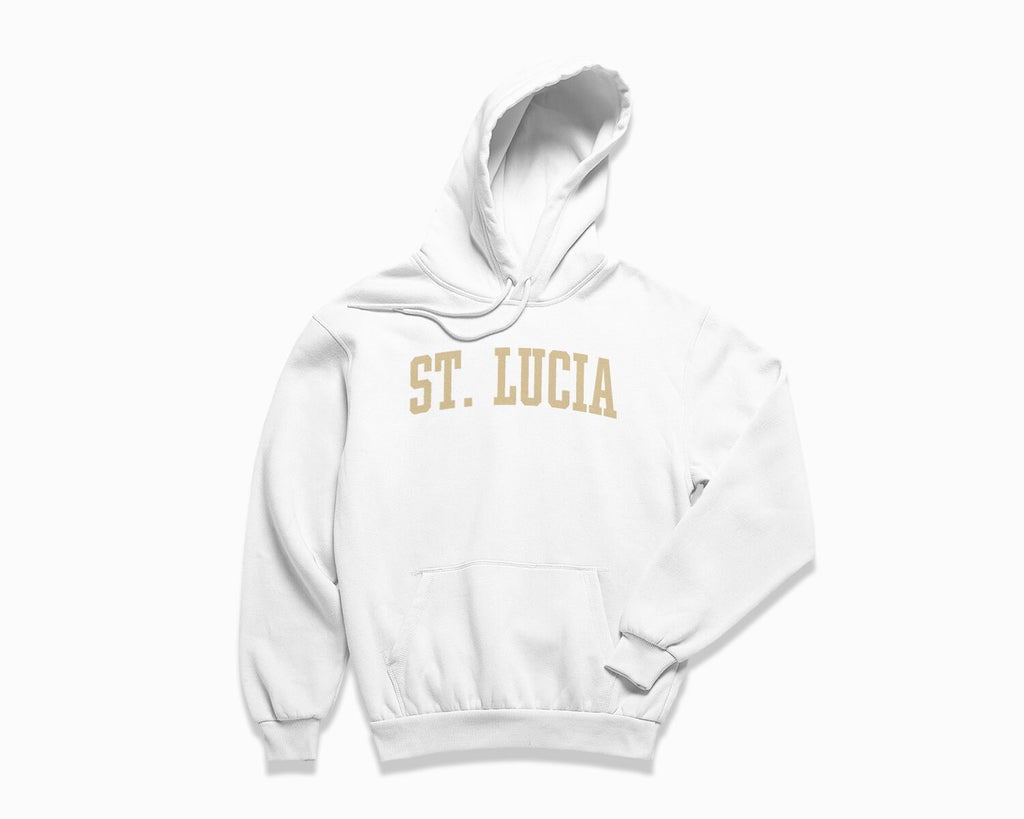 St. Lucia Hoodie - White/Tan