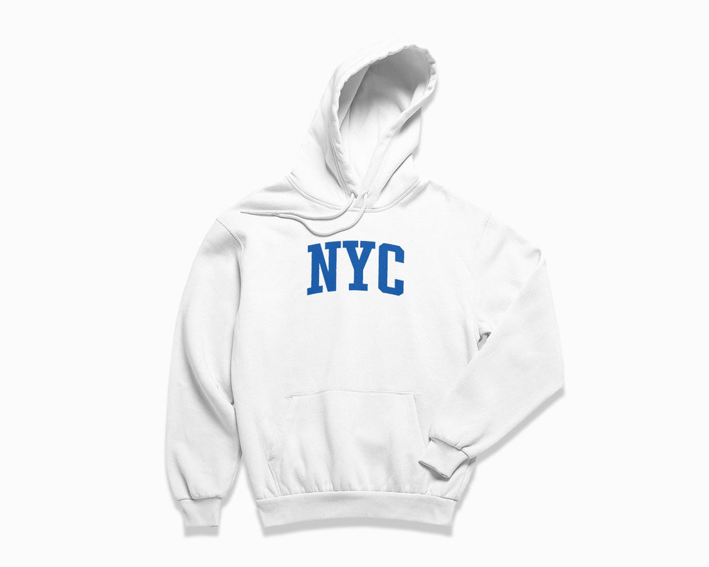 NYC Hoodie - White/Royal Blue