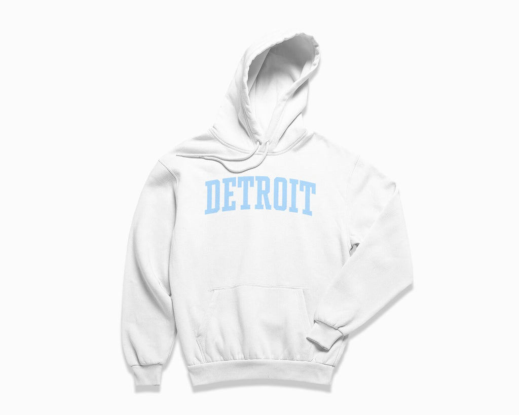 Detroit Hoodie - White/Light Blue