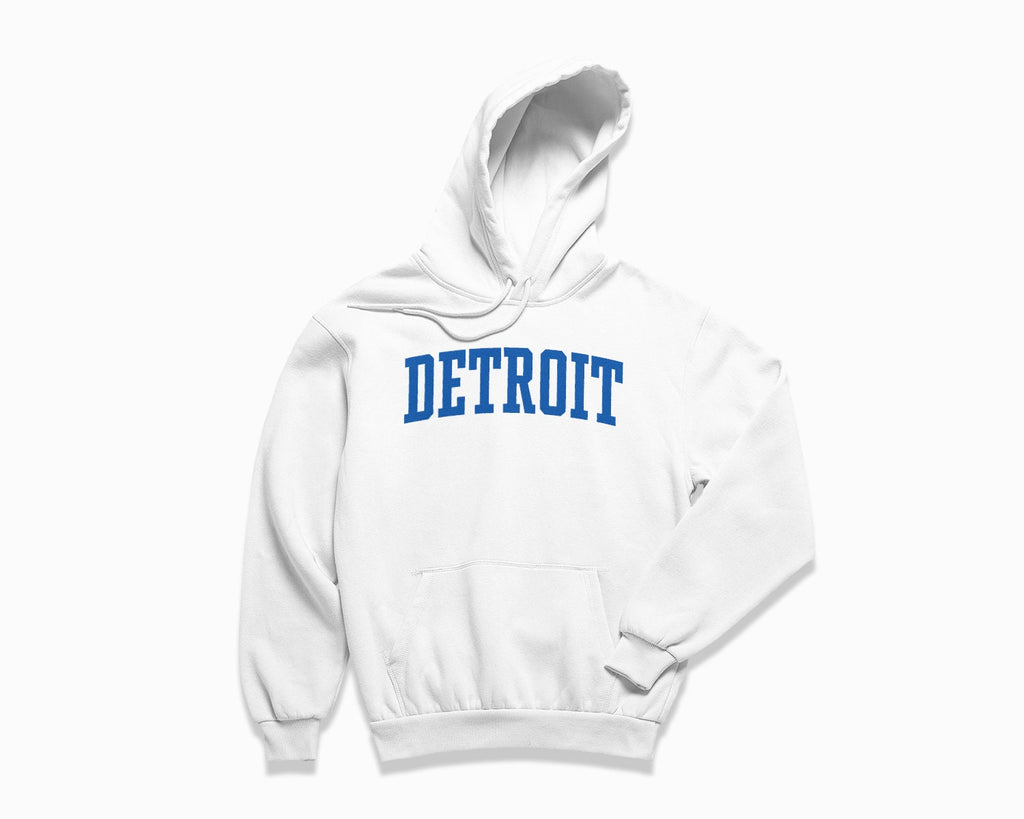 Detroit Hoodie - White/Royal Blue