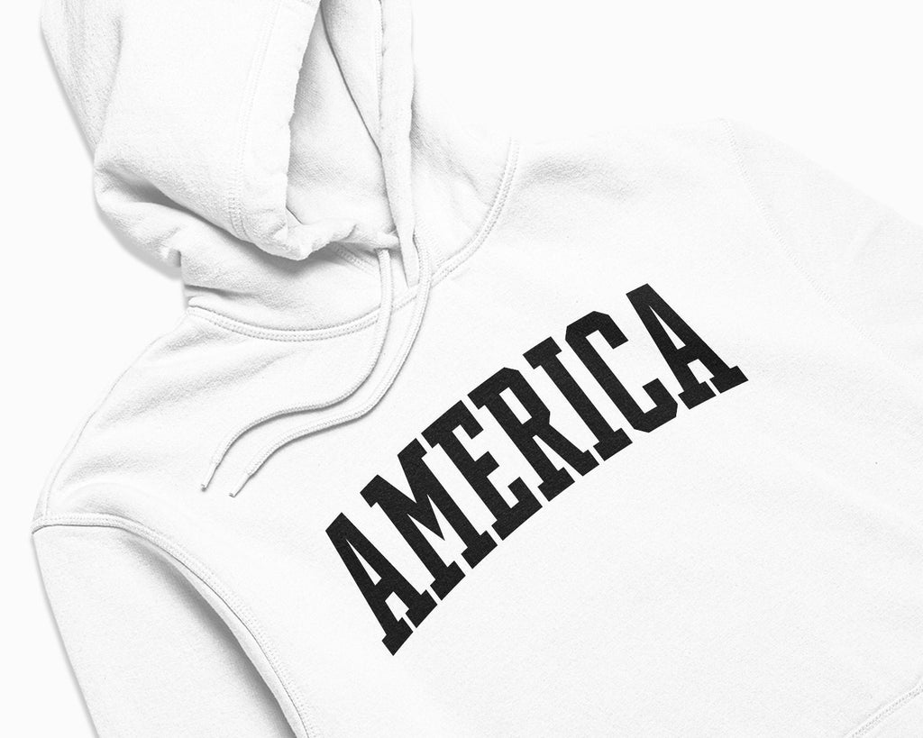 America Hoodie - White/Black