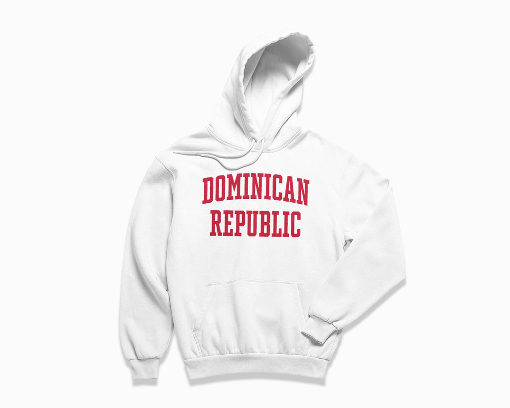 Dominican Republic Hoodie - White/Red