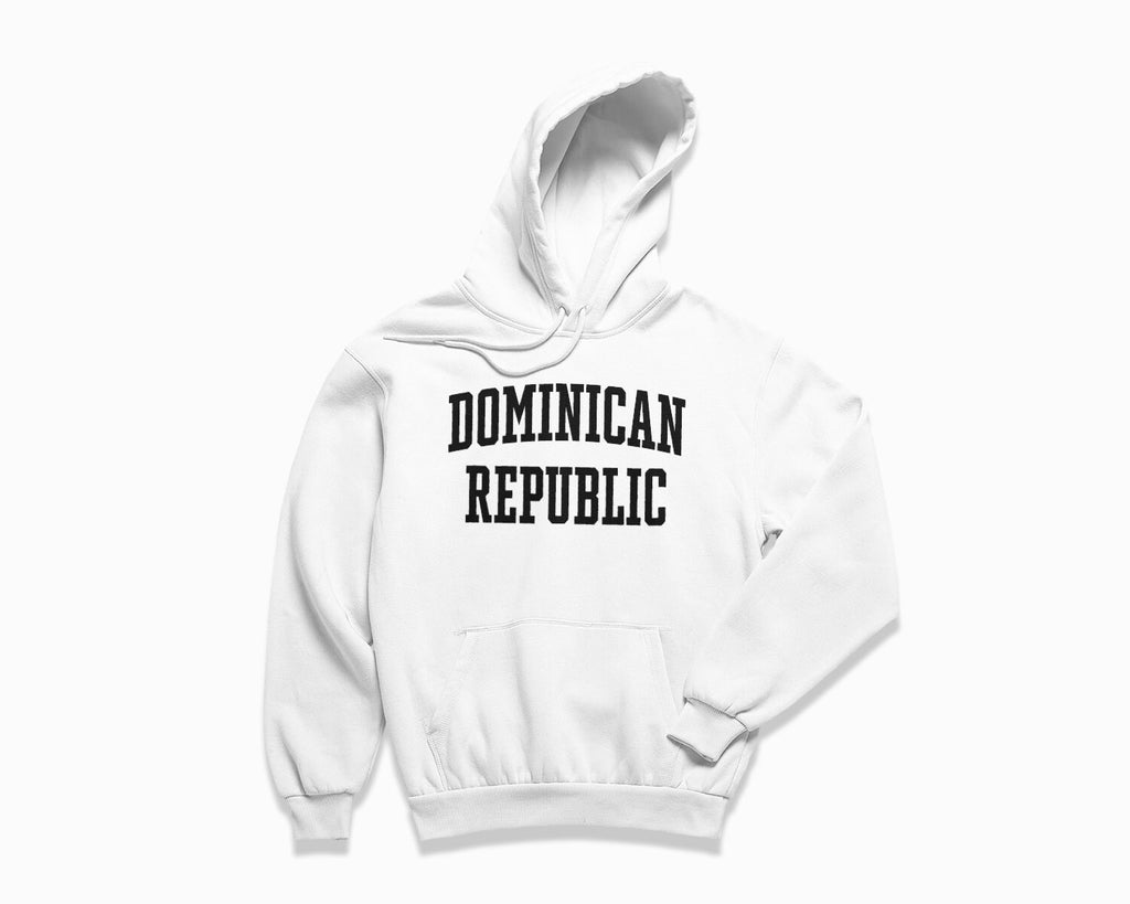 Dominican Republic Hoodie - White/Black