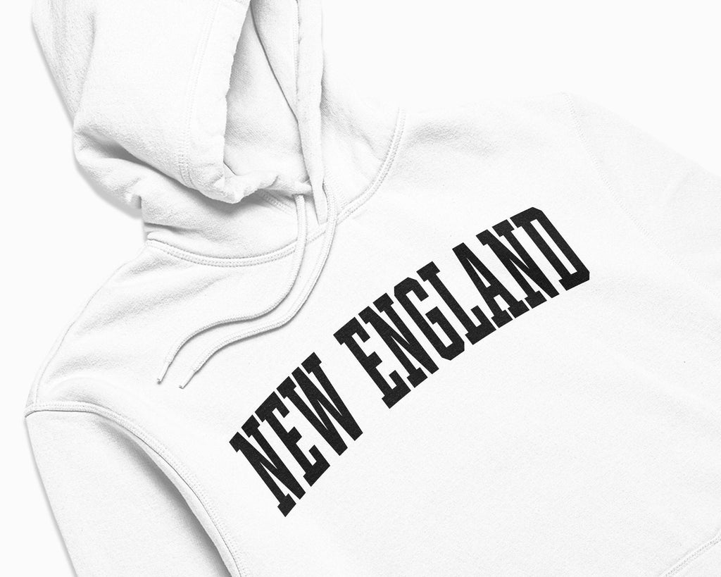 New England Hoodie - White/Black