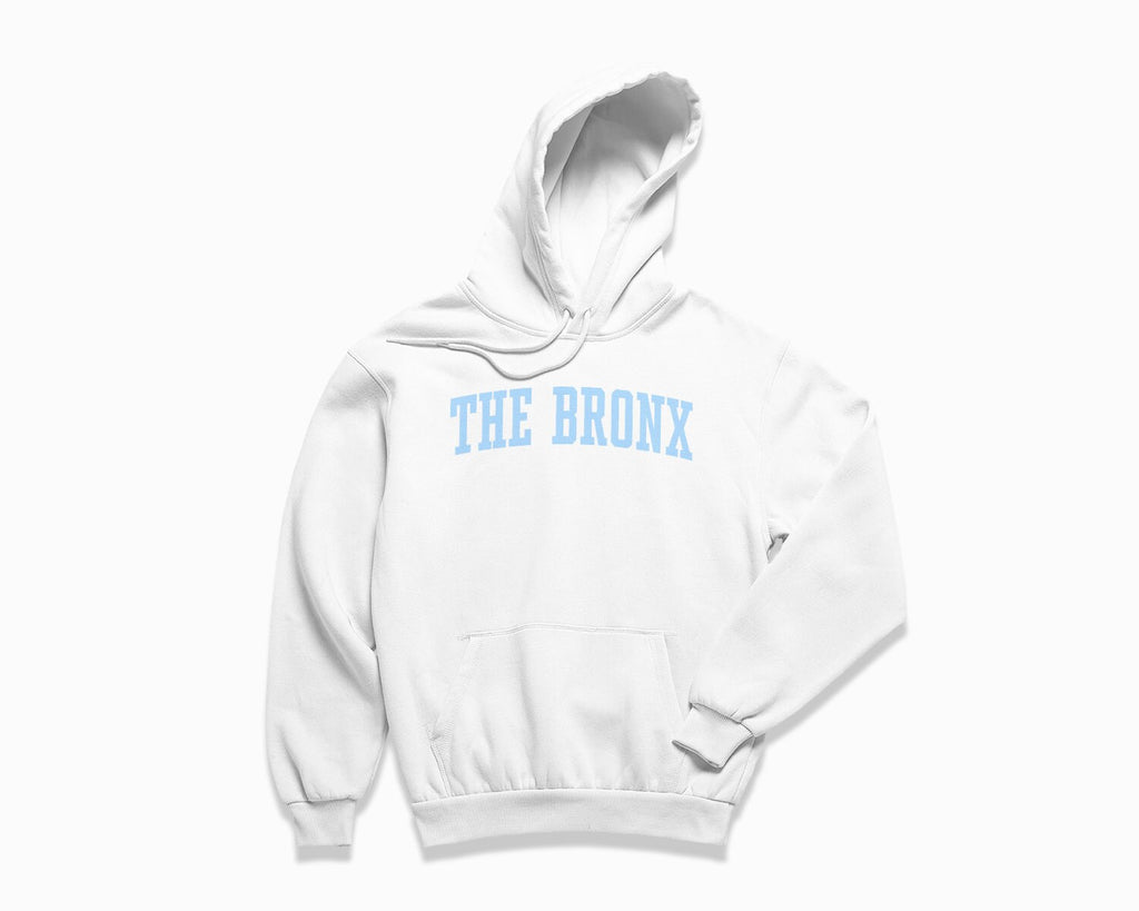 The Bronx Hoodie - White/Light Blue