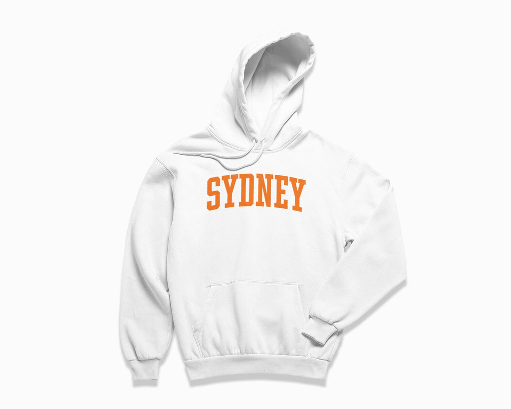 Sydney Hoodie - White/Orange