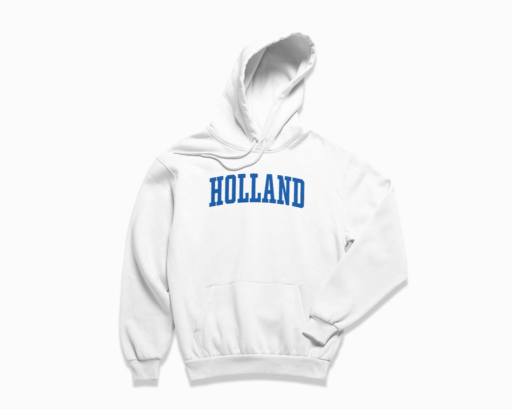 Holland Hoodie - White/Royal Blue