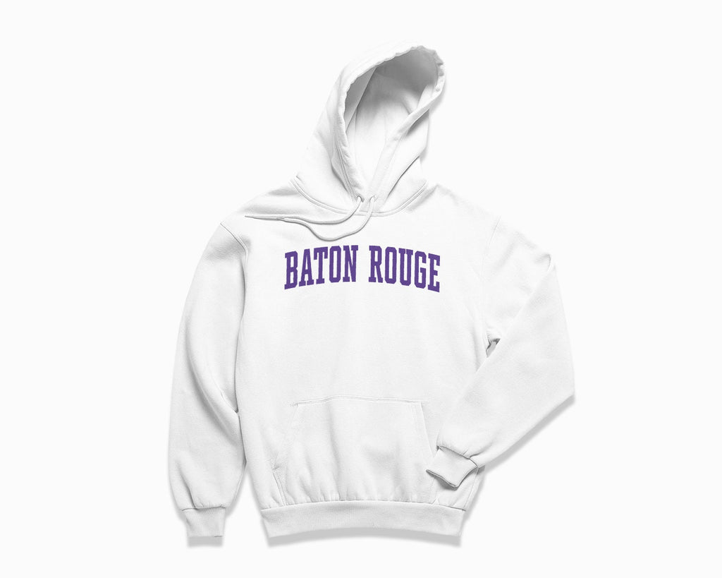 Baton Rouge Hoodie - White/Purple