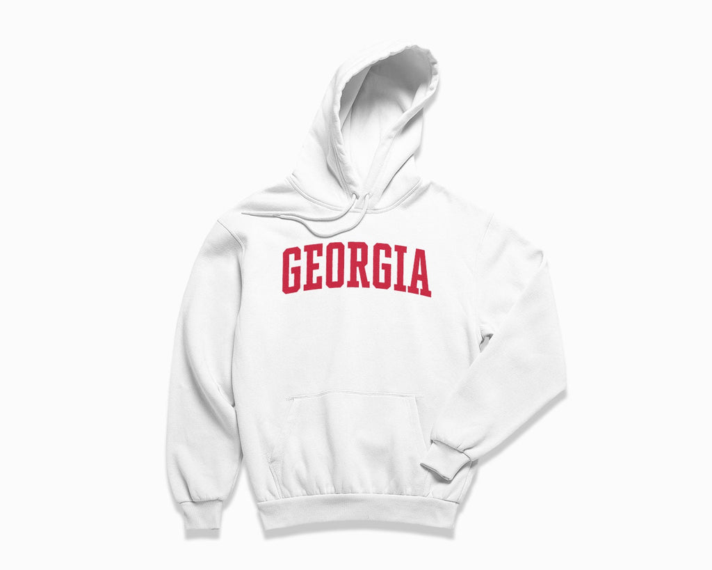 Georgia Hoodie - White/Red