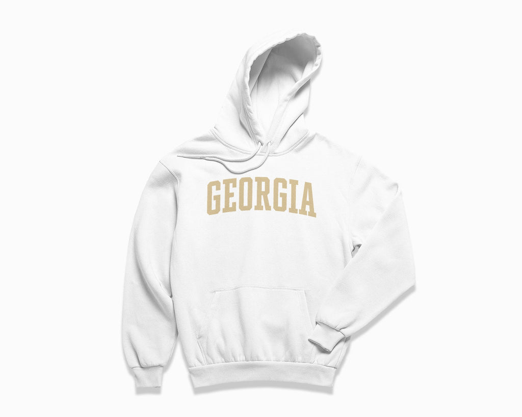 Georgia Hoodie - White/Tan