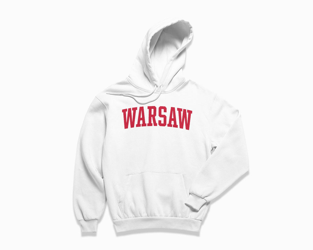 Warsaw Hoodie - White/Red