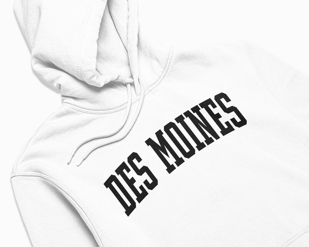 Des Moines Hoodie - White/Black