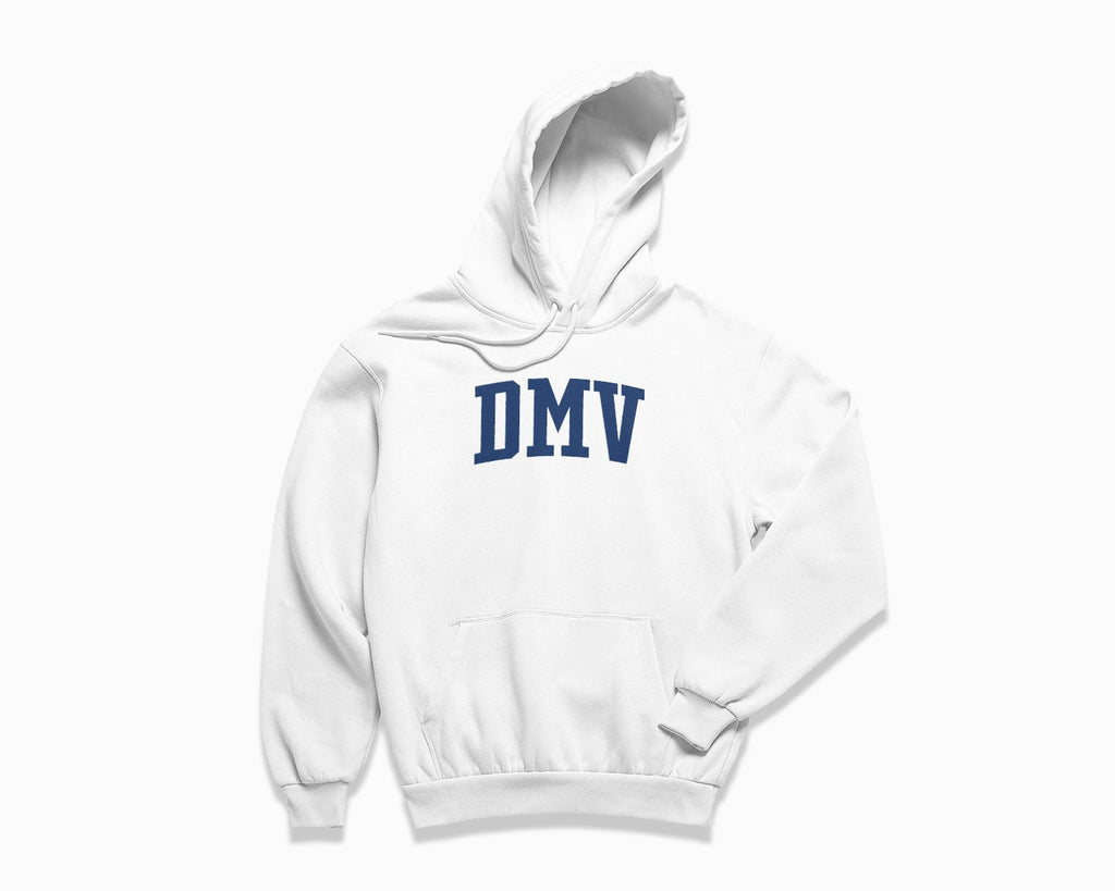 DMV Hoodie - White/Navy Blue